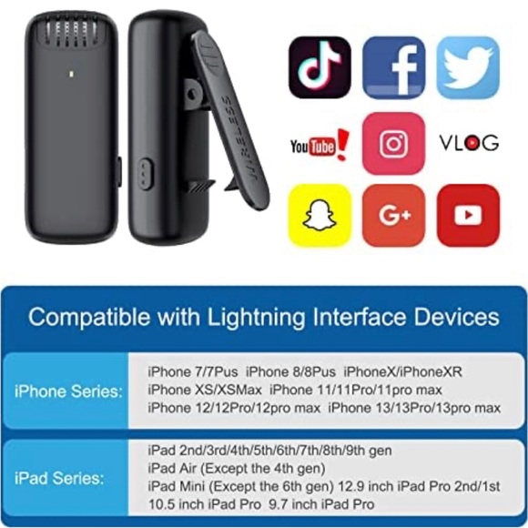 Brand new wireless microphone for IPhone with lightning port - Picture 4 of 5